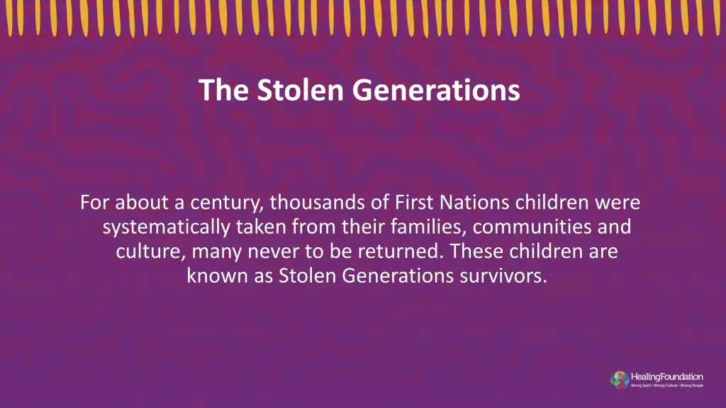 the stolen generations