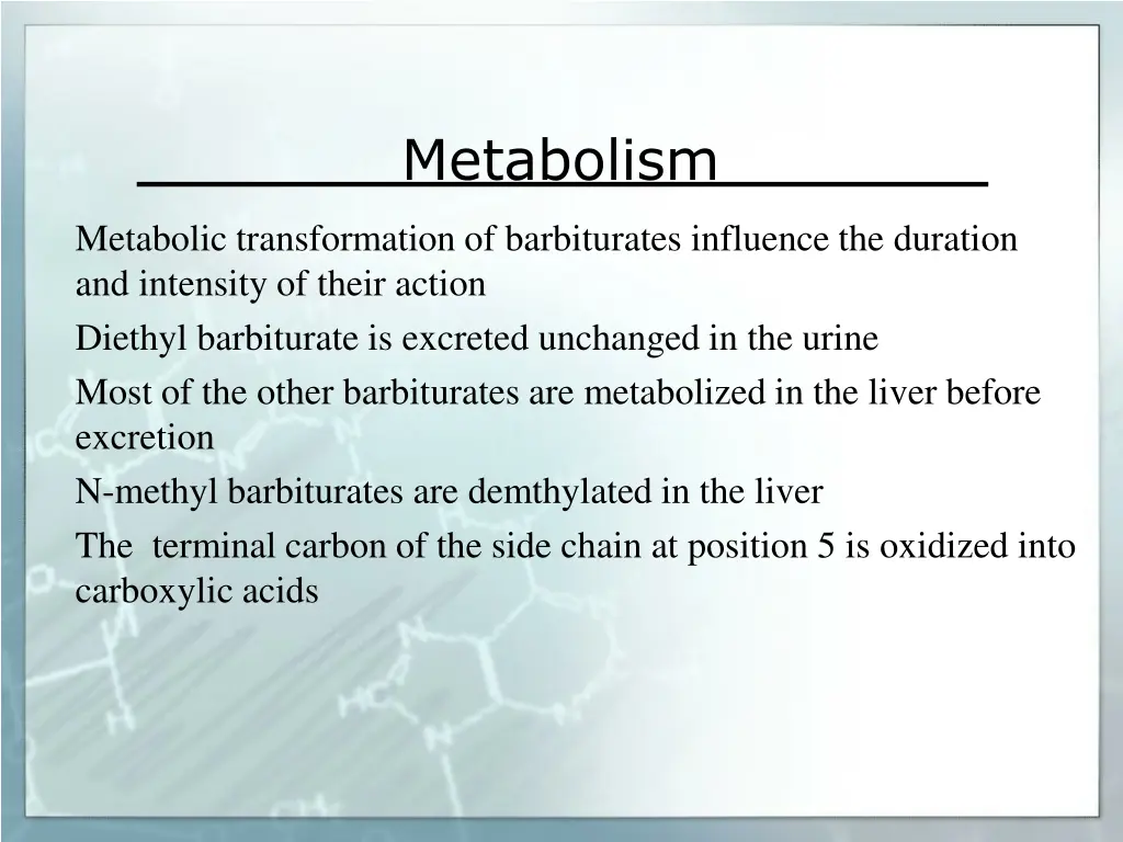 metabolism