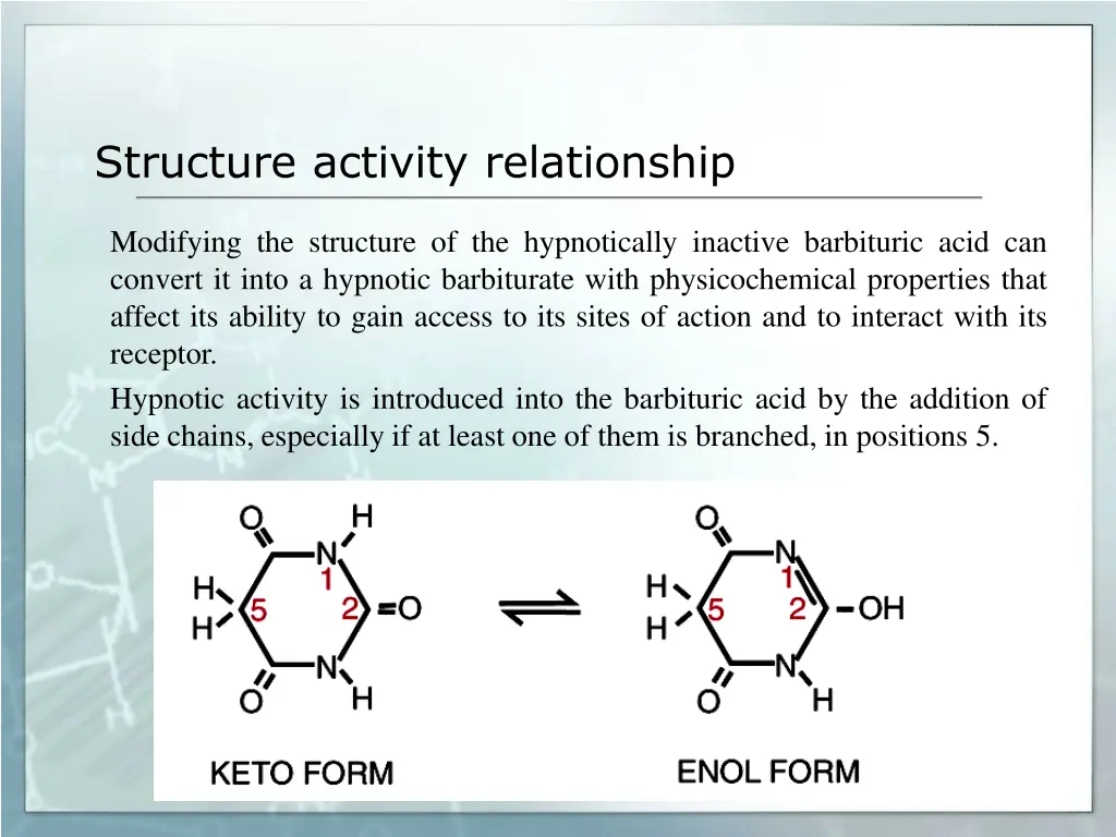 structure activity relationship