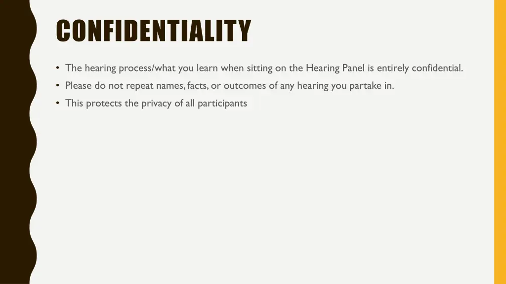 confidentiality