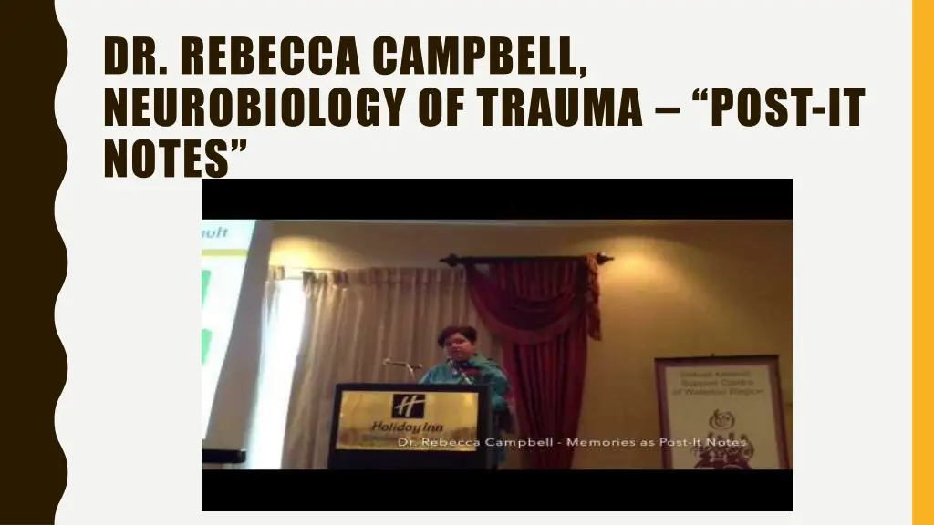 dr rebecca campbell neurobiology of trauma post
