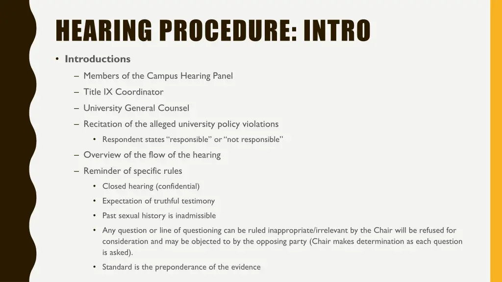 hearing procedure intro