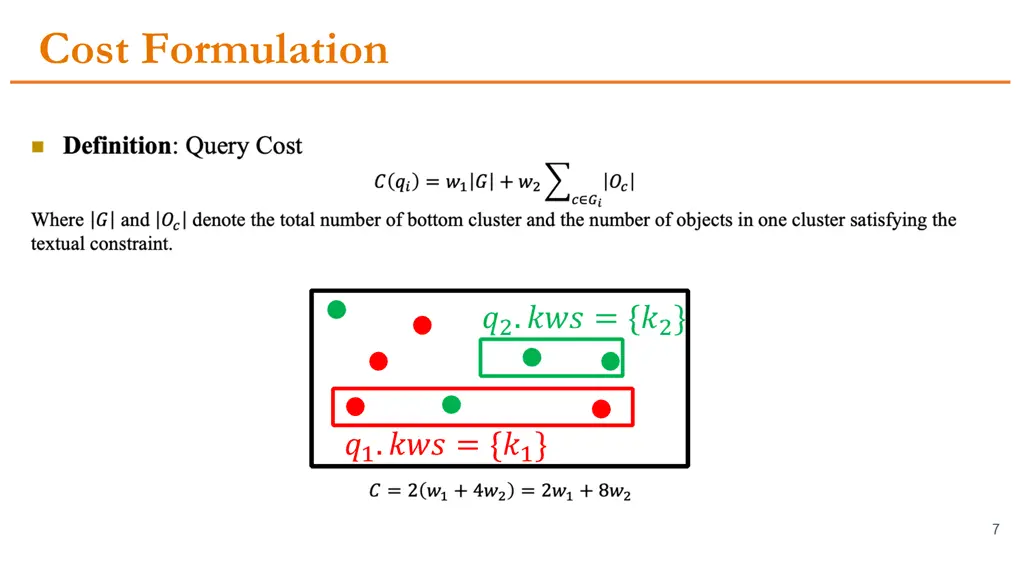 cost formulation