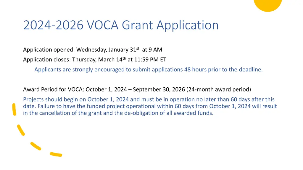 2024 2026 voca grant application