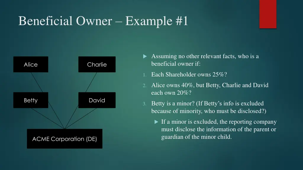 beneficial owner example 1