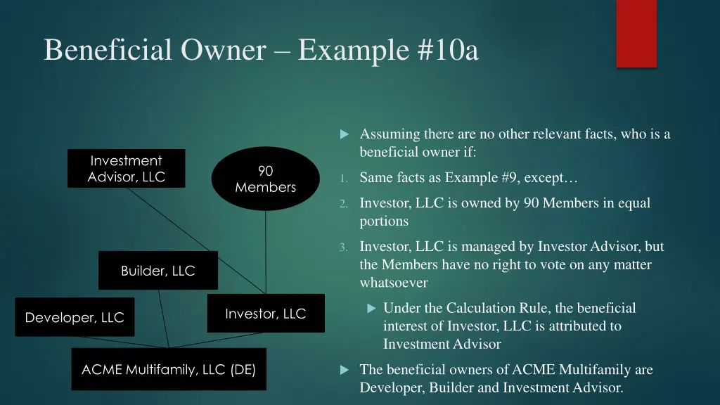 beneficial owner example 10a