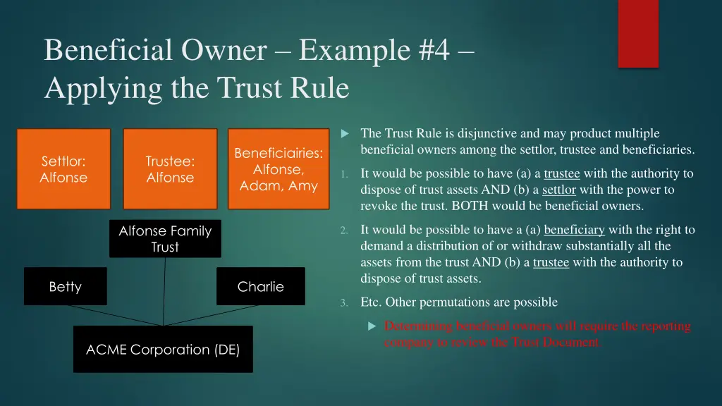 beneficial owner example 4 applying the trust rule 1