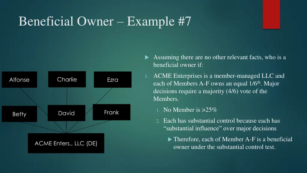 beneficial owner example 7