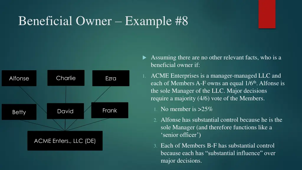 beneficial owner example 8