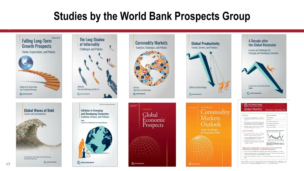 studies by the world bank prospects group