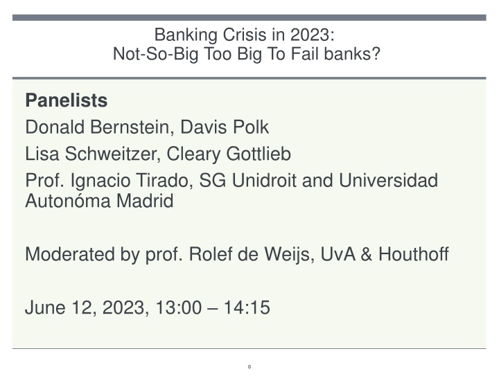 banking crisis in 2023 not so big too big to fail