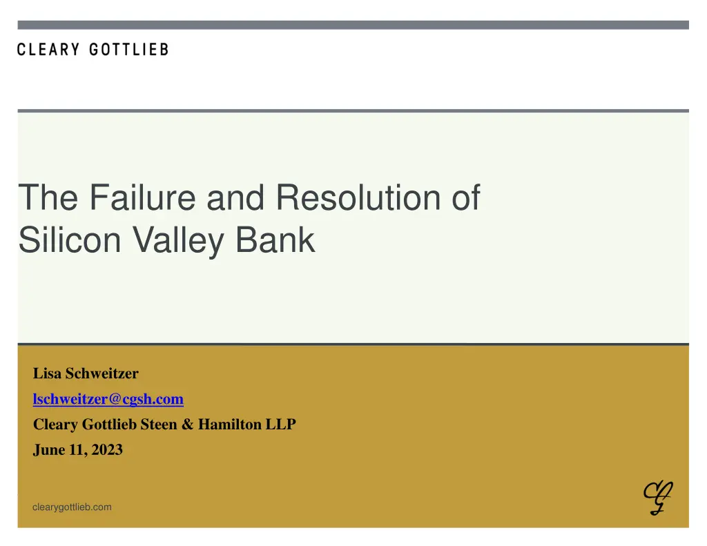 the failure and resolution of silicon valley bank