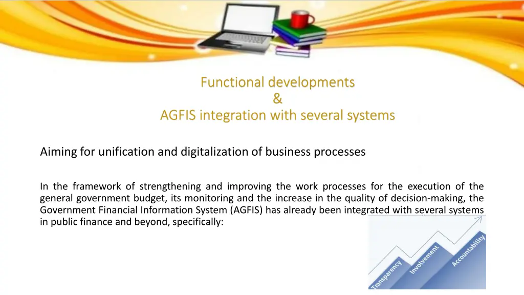 functional developments agfis integration with