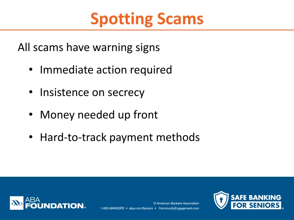spotting scams