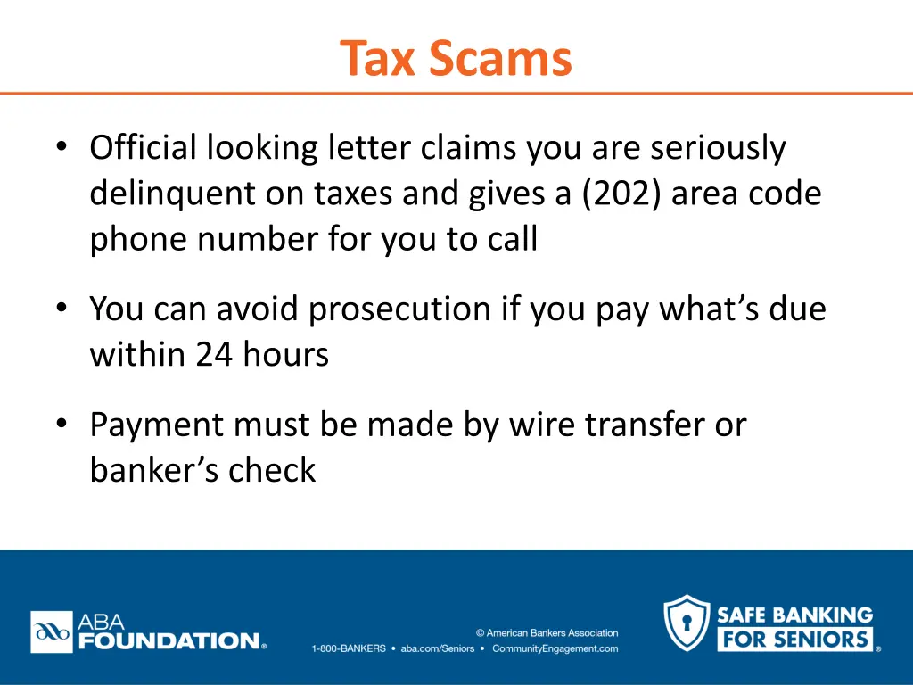 tax scams