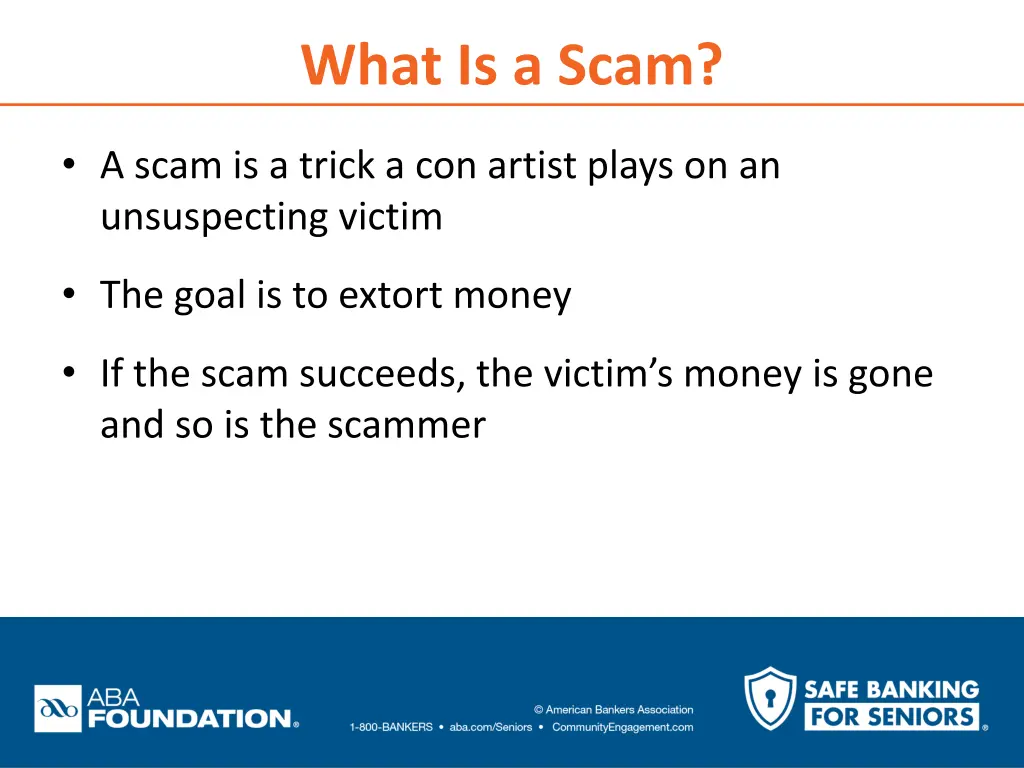 what is a scam