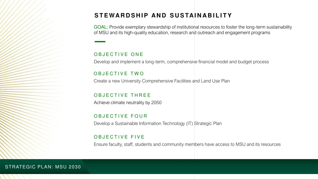 stewardship and sustainability