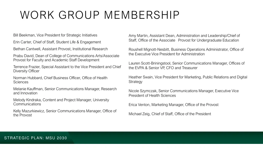 work group membership