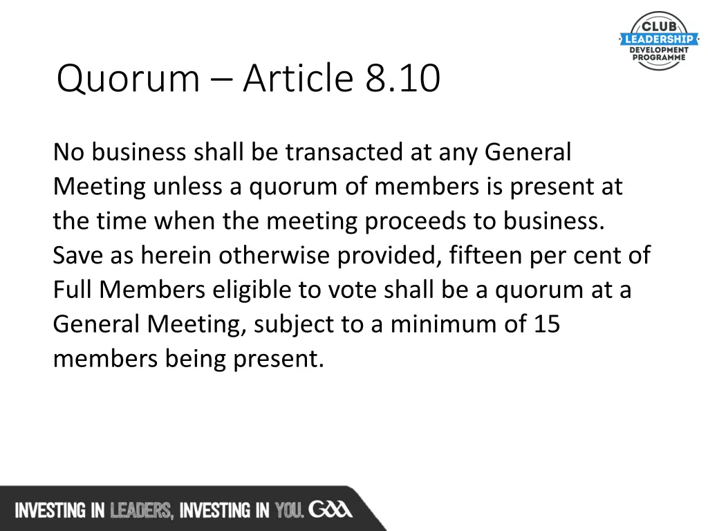 quorum article 8 10