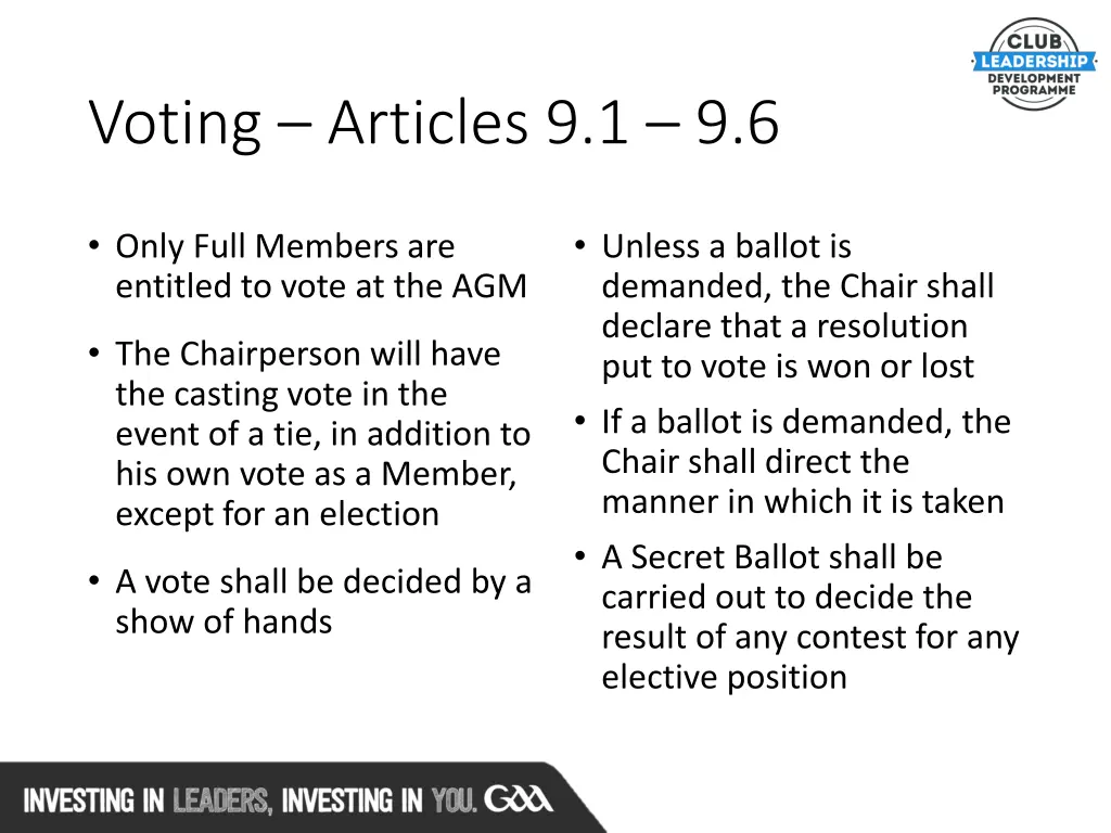 voting articles 9 1 9 6