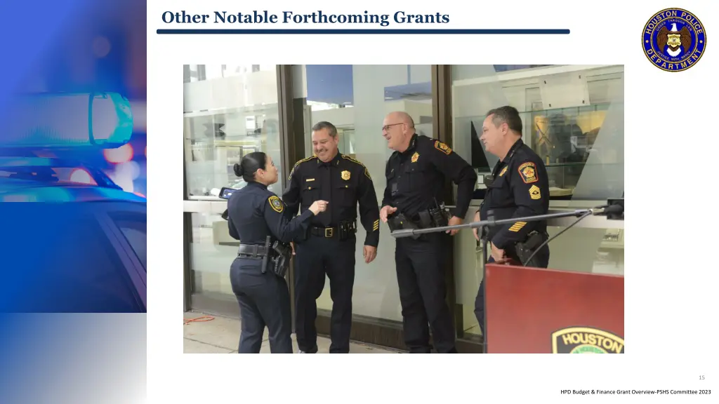 other notable forthcoming grants