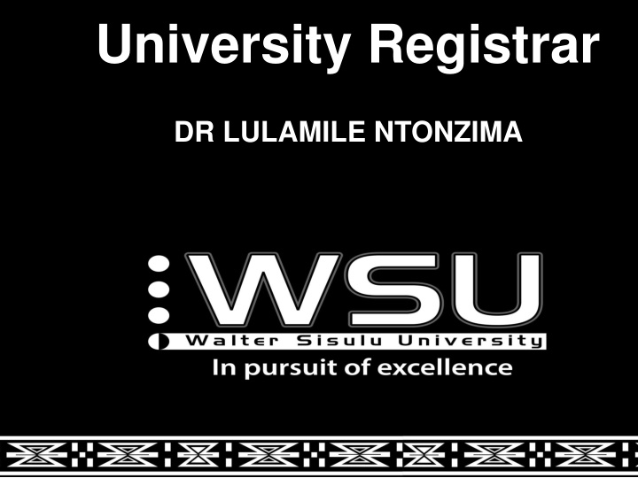 university registrar