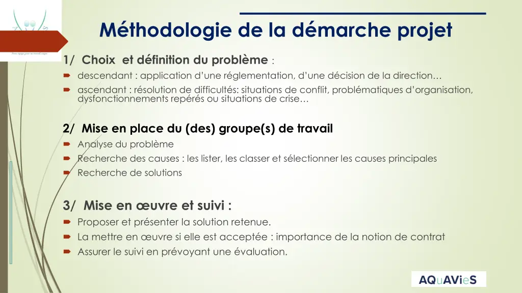 m thodologie de la d marche projet