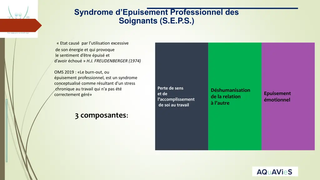 syndrome d epuisement professionnel des soignants