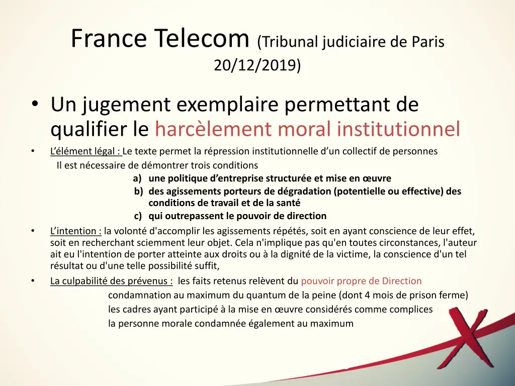 france telecom tribunal judiciaire de paris