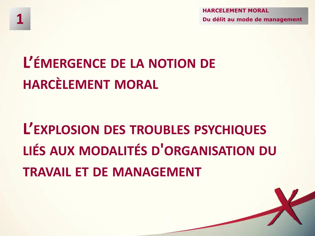 harcelement moral du d lit au mode de management 1