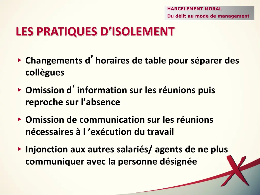 harcelement moral du d lit au mode de management 26