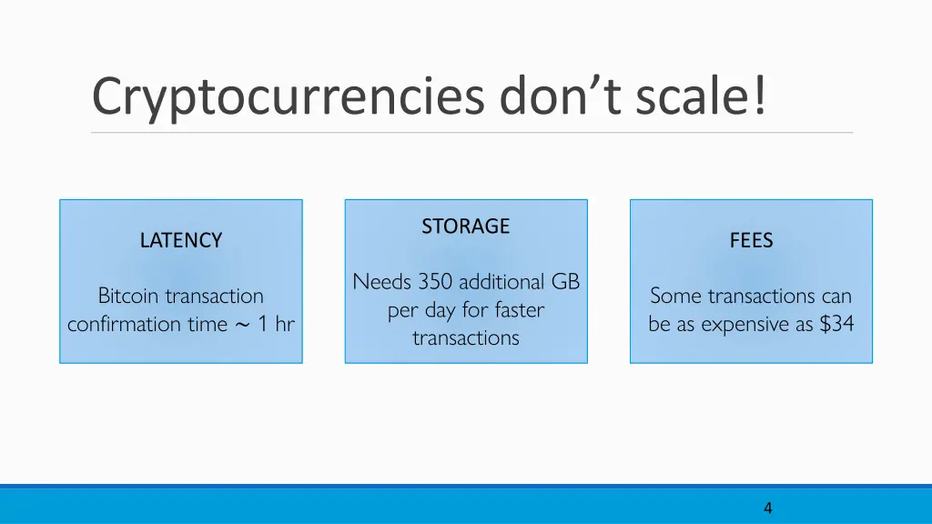 cryptocurrencies don t scale