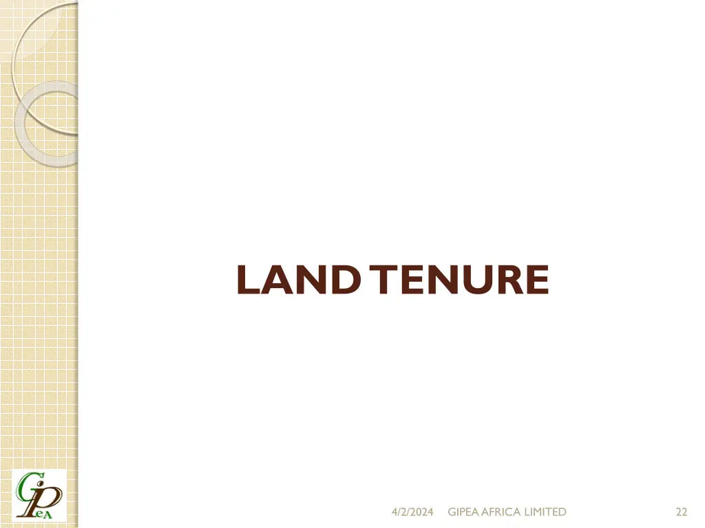 land tenure