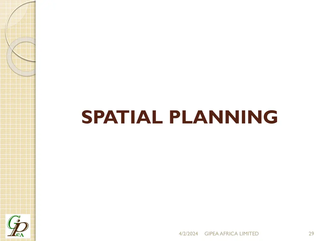 spatial planning