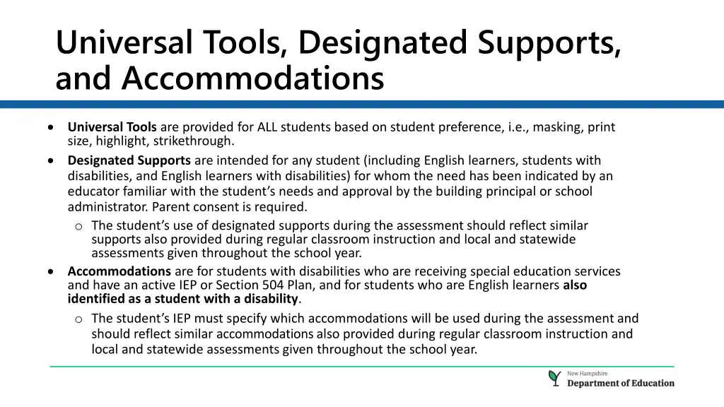 universal tools designated supports