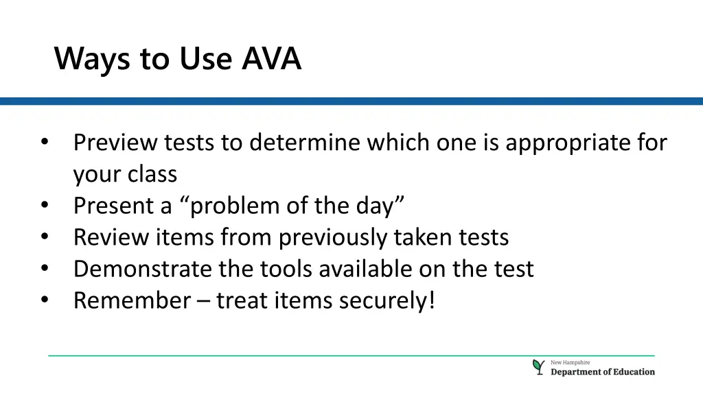 ways to use ava