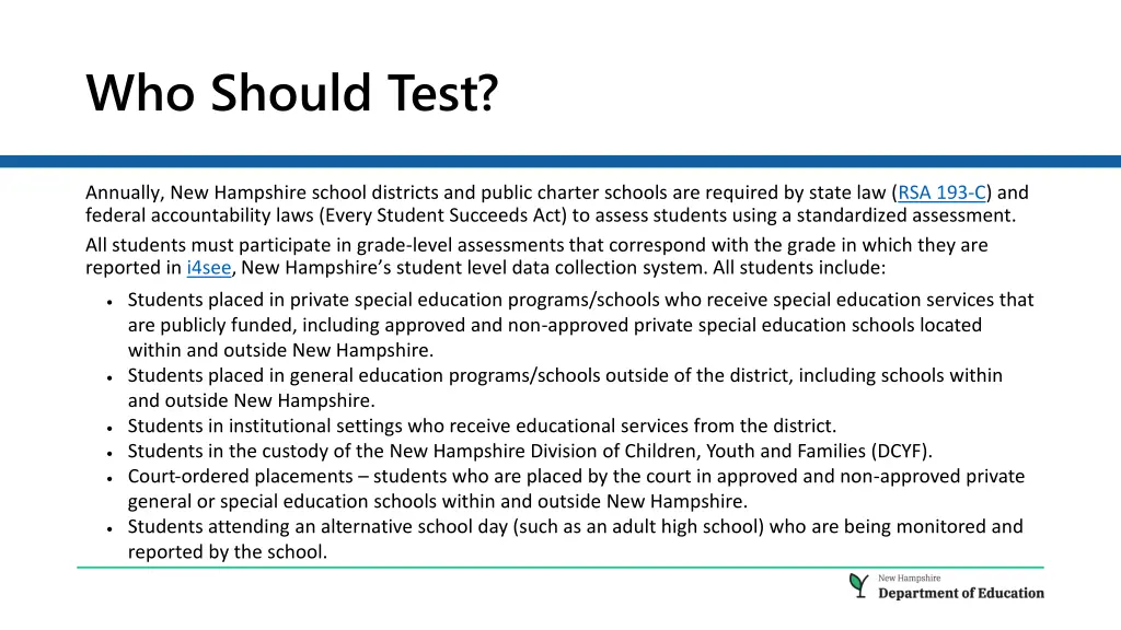 who should test