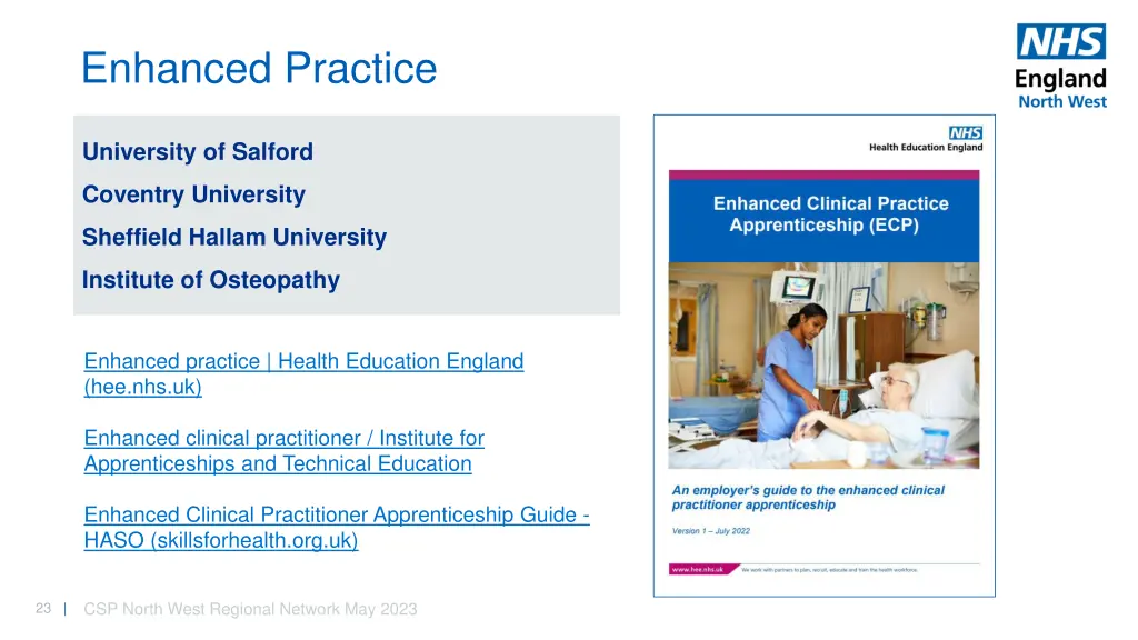 enhanced practice