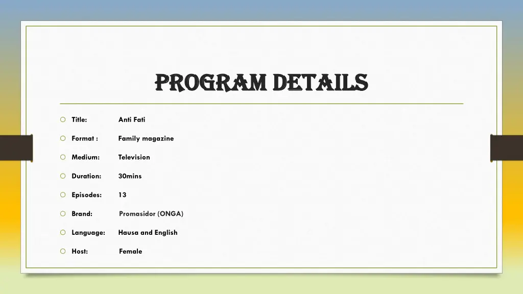 program details program details 1