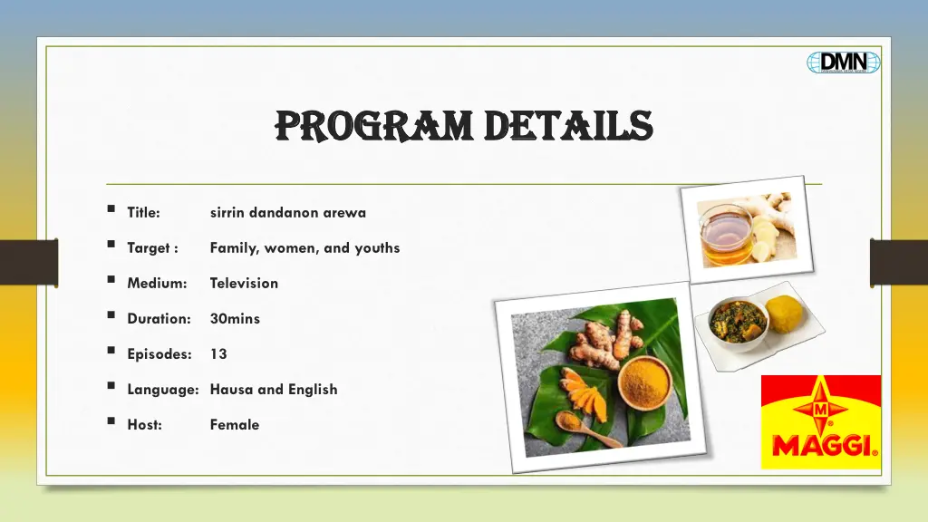 program details program details