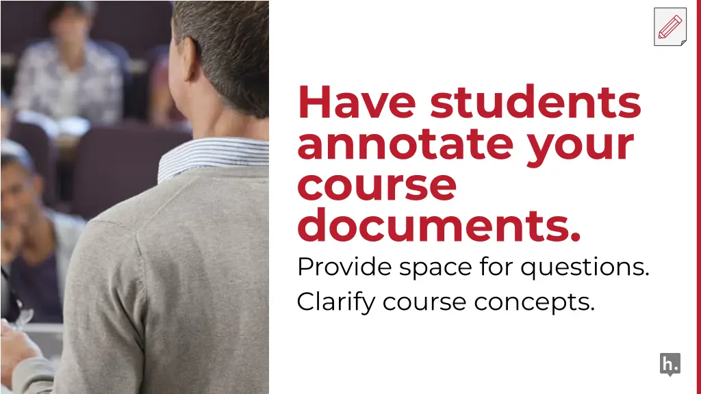 have students annotate your course documents