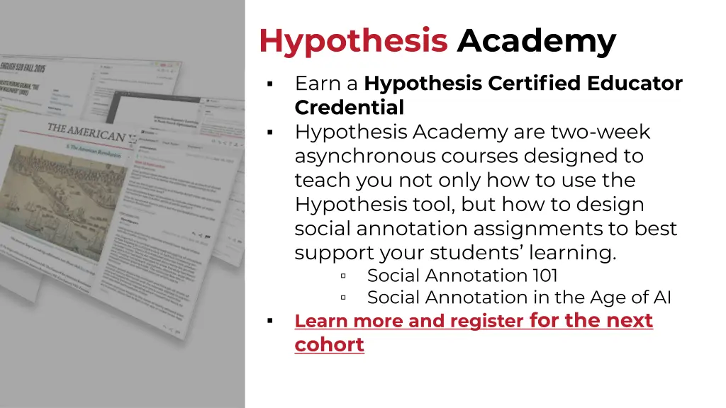 hypothesis academy