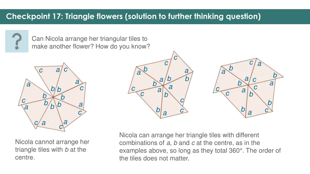 checkpoint 17 triangle flowers solution