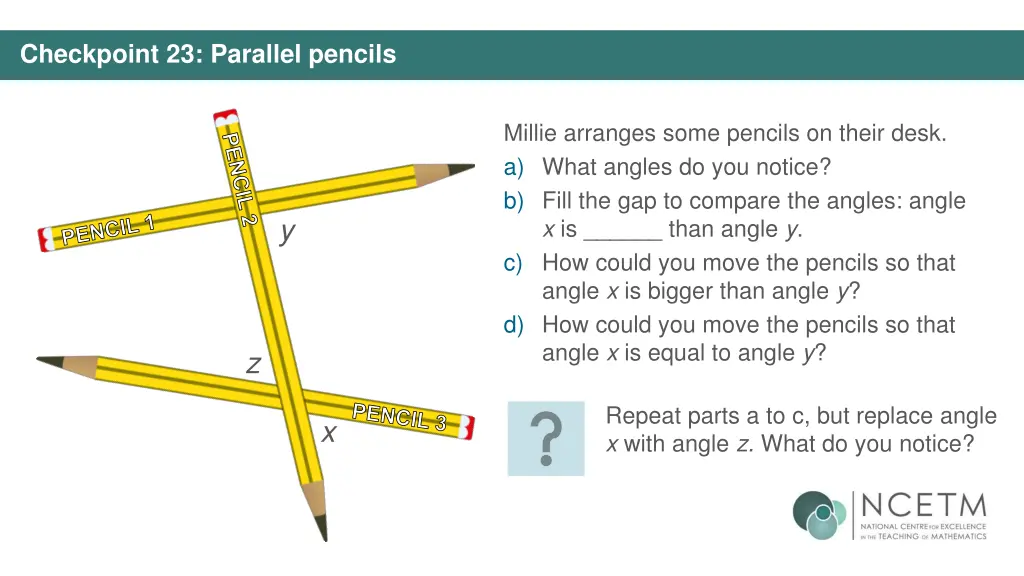 checkpoint 23 parallel pencils