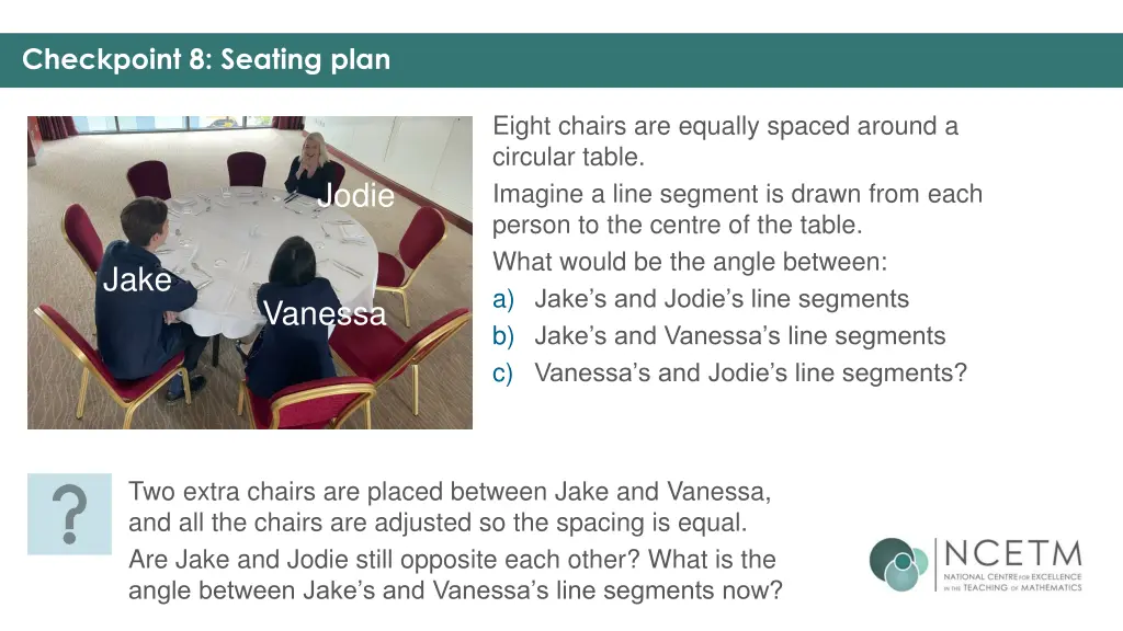 checkpoint 8 seating plan