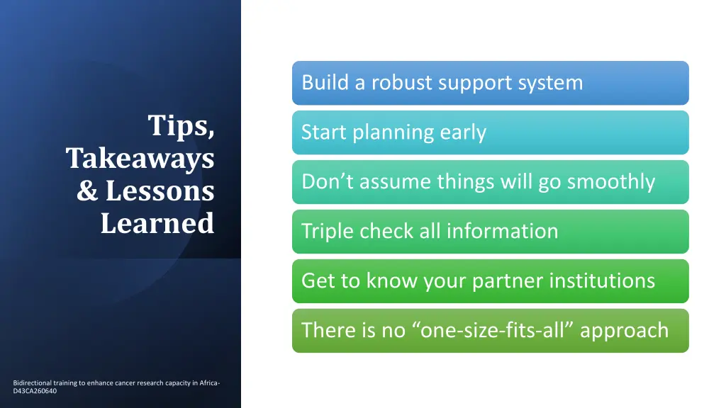 build a robust support system