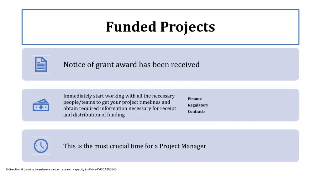 funded projects
