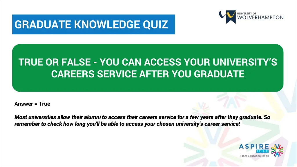 graduate knowledge quiz 1