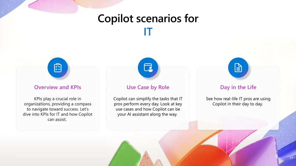 copilot scenarios for it 1