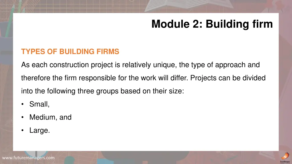 module 2 building firm